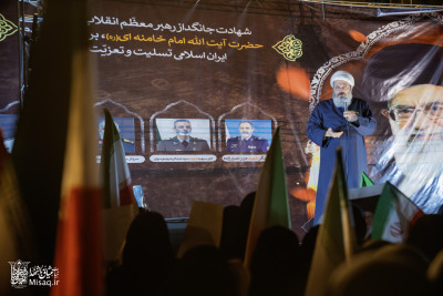 تجمع خون‌خواهان شهید آیت‌الله‌العظمی خامنه‌ای | شب ششم | هیأت میثاق با شهدا