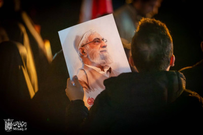 تجمع خون‌خواهان شهید آیت‌الله‌العظمی خامنه‌ای | شب چهاردهم | هیأت میثاق با شهدا