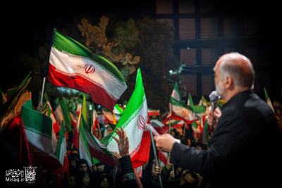 تجمع خون‌خواهان شهید آیت‌الله‌العظمی خامنه‌ای | شب چهل و پنجم | هیأت میثاق با شهدا