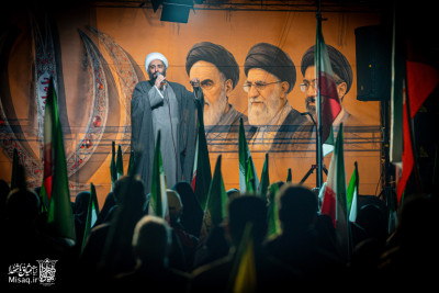 تجمع خون‌خواهان شهید آیت‌الله‌العظمی خامنه‌ای | شب چهل و پنجم | هیأت میثاق با شهدا
