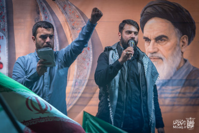 تجمع خون‌خواهان شهید آیت‌الله‌العظمی خامنه‌ای | شب پنجاه و هشتم | هیأت میثاق با شهدا