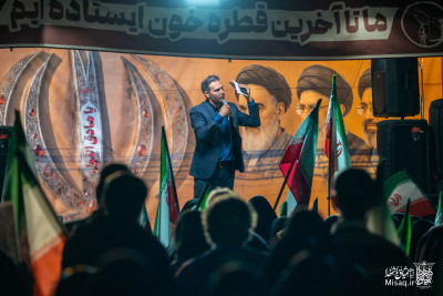 تجمع خون‌خواهان شهید آیت‌الله‌العظمی خامنه‌ای | شب شصت و چهارم | هیأت میثاق با شهدا