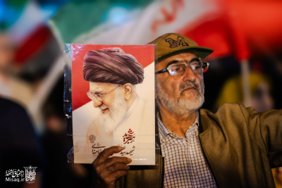 تجمع خون‌خواهان شهید آیت‌الله‌العظمی خامنه‌ای | شب هفتاد و هفتم | هیأت میثاق با شهدا