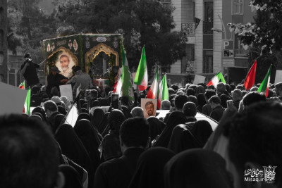 دسته عزاداری | تشییع پیکر و دسته عزاداری شهید دکتر مصباح الهدی باقری کنی | هیأت میثاق با شهدا